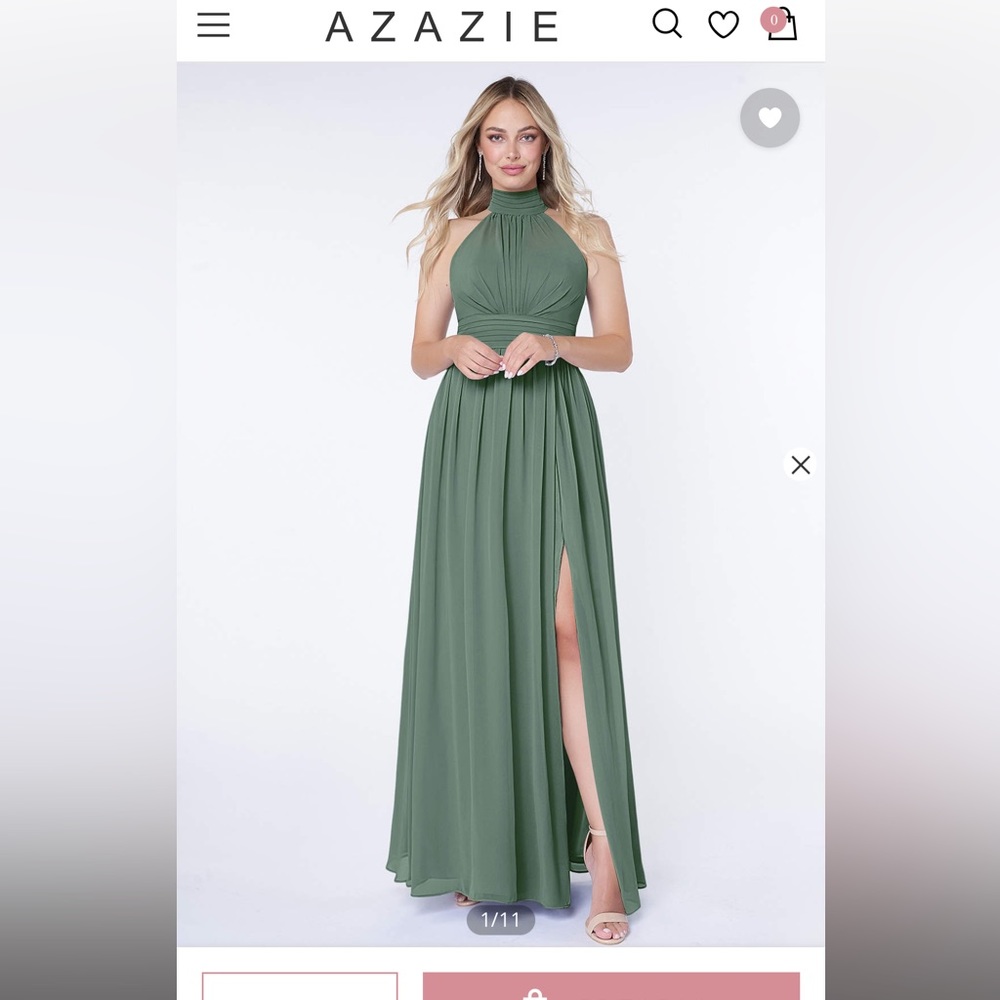 Azazie floor length dress